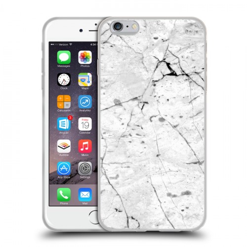 Дизайнерский силиконовый чехол для Iphone 6 Plus/6s Plus Мрамор текстура