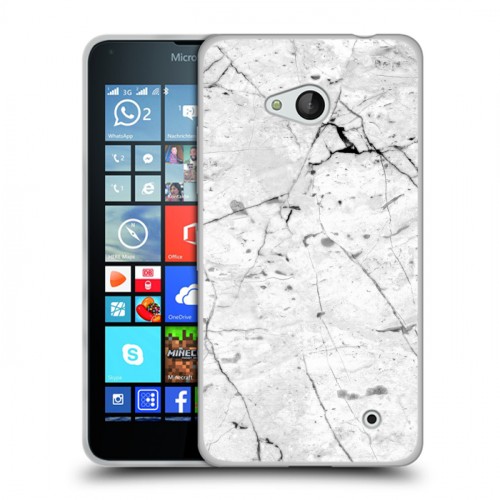 Дизайнерский пластиковый чехол для Microsoft Lumia 640 Мрамор текстура