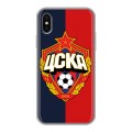 Дизайнерский пластиковый чехол для Iphone x10 Цска