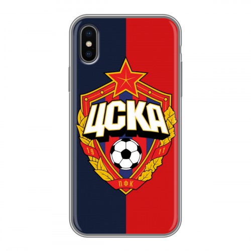 Дизайнерский пластиковый чехол для Iphone x10 Цска