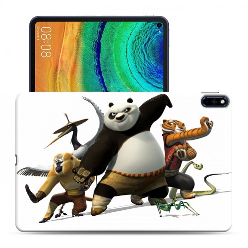 Дизайнерский силиконовый с усиленными углами чехол для Huawei MatePad Pro Кунг-фу панда