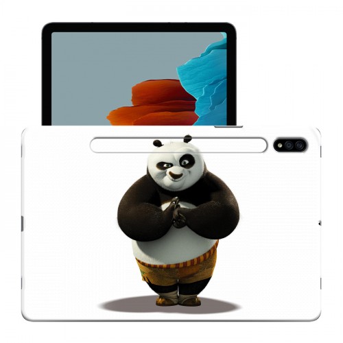 Дизайнерский силиконовый чехол для Samsung Galaxy Tab S7 Кунг-фу панда