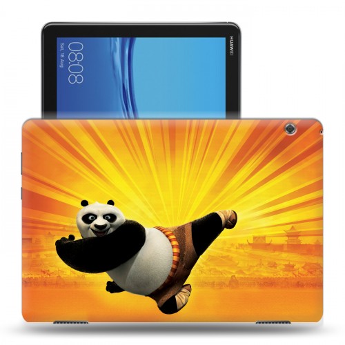 Дизайнерский силиконовый с усиленными углами чехол для Huawei MediaPad T5 Кунг-фу панда