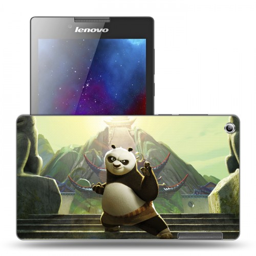 Дизайнерский силиконовый чехол для Lenovo Tab 2 A7-30 Кунг-фу панда