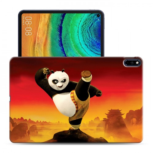 Дизайнерский силиконовый чехол для Huawei MatePad Pro Кунг-фу панда
