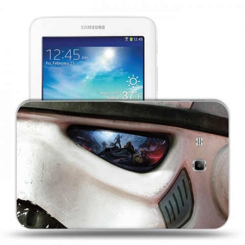 Дизайнерский силиконовый чехол для Samsung Galaxy Tab 3 Lite Звездные войны