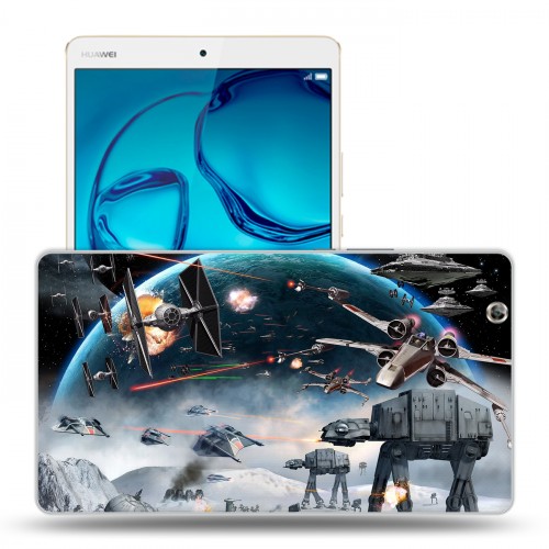 Дизайнерский силиконовый чехол для Huawei MediaPad M3 Звездные войны