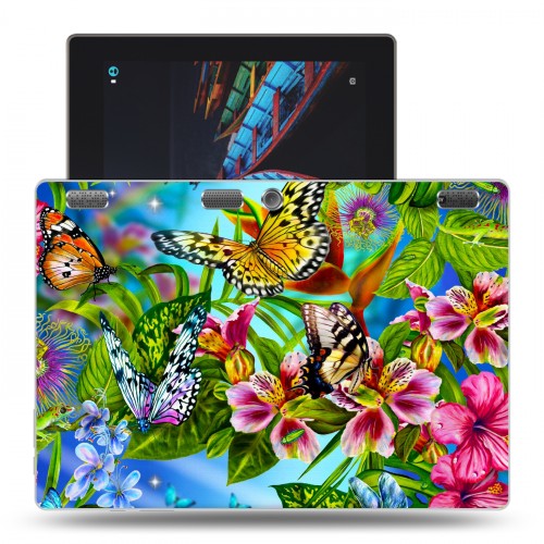 Дизайнерский силиконовый чехол для Lenovo Tab 2 A10 Бабочки