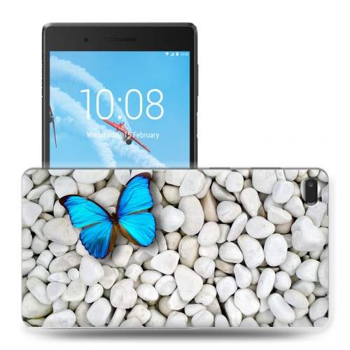 Дизайнерский силиконовый чехол для Lenovo Tab 4 7 Essential Бабочки