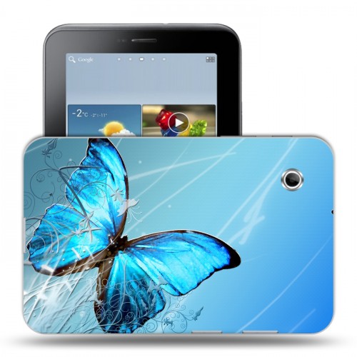 Дизайнерский силиконовый чехол для Samsung Galaxy Tab 2 7.0 Бабочки