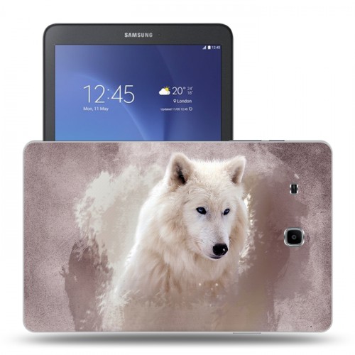 Дизайнерский силиконовый чехол для Samsung Galaxy Tab E 9.6 Волки
