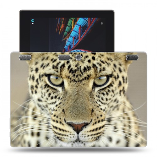 Дизайнерский силиконовый чехол для Lenovo Tab 2 A10 Леопард