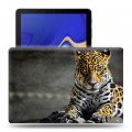 Дизайнерский силиконовый чехол для Samsung Galaxy Tab S4 Леопард