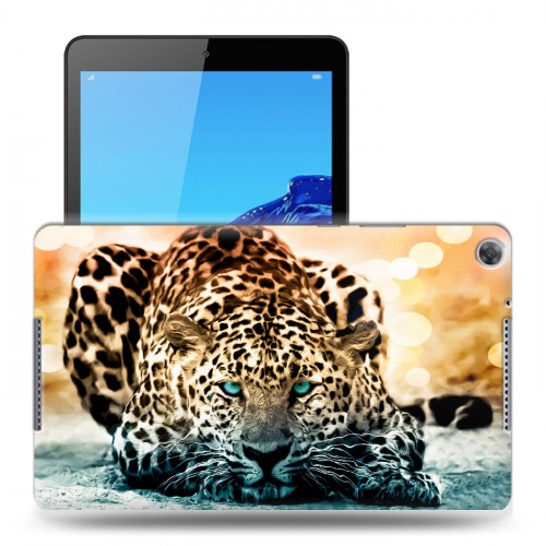Дизайнерский силиконовый чехол для Huawei MediaPad M5 lite 8 Леопард