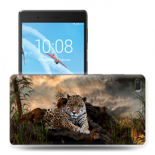 Дизайнерский силиконовый чехол для Lenovo Tab 4 7 Essential Леопард