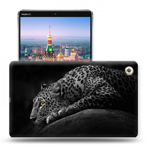 Дизайнерский пластиковый чехол для Huawei MediaPad M5 8.4 Леопард