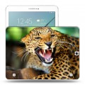 Дизайнерский силиконовый чехол для Samsung Galaxy Tab S2 9.7 Леопард