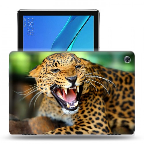 Дизайнерский силиконовый чехол для Huawei MediaPad M5 Lite Леопард