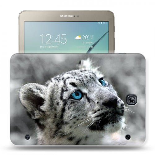 Дизайнерский силиконовый чехол для Samsung Galaxy Tab S2 8.0 Леопард