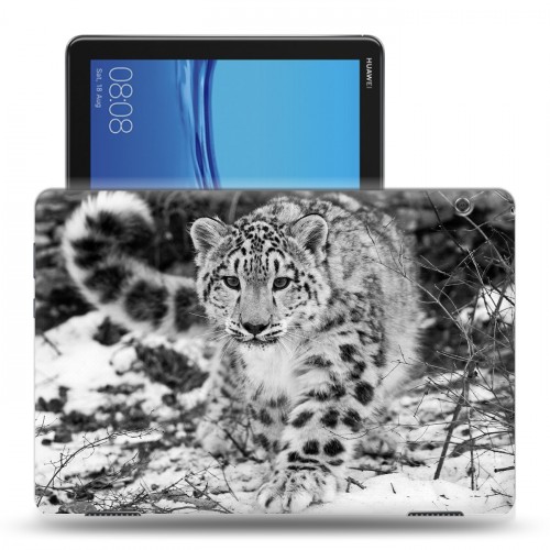 Дизайнерский пластиковый чехол для Huawei MediaPad T5 Леопард
