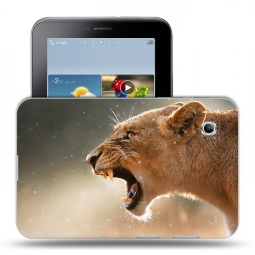 Дизайнерский силиконовый чехол для Samsung Galaxy Tab 2 7.0 Львы