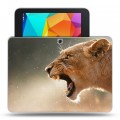 Дизайнерский силиконовый чехол для Samsung Galaxy Tab 4 10.1 Львы