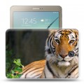 Дизайнерский силиконовый чехол для Samsung Galaxy Tab S2 8.0 Тигры