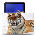 Дизайнерский силиконовый чехол для Samsung Galaxy Tab S4 Тигры
