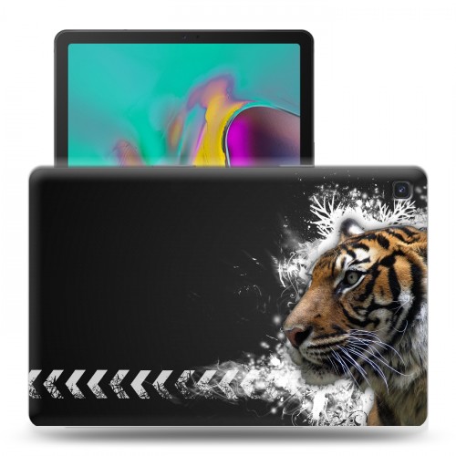 Дизайнерский силиконовый чехол для Samsung Galaxy Tab S5e Тигры