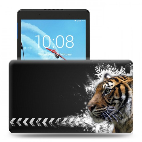 Дизайнерский силиконовый чехол для Lenovo Tab E8 Тигры