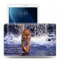 Дизайнерский силиконовый чехол для Samsung Galaxy Tab A 10.5 Тигры