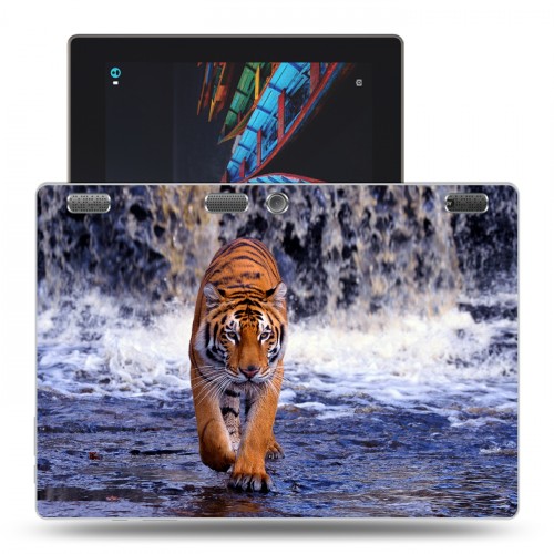 Дизайнерский силиконовый чехол для Lenovo Tab 2 A10 Тигры