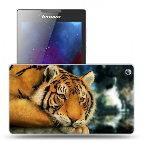 Дизайнерский силиконовый чехол для Lenovo Tab 3 8 Тигры
