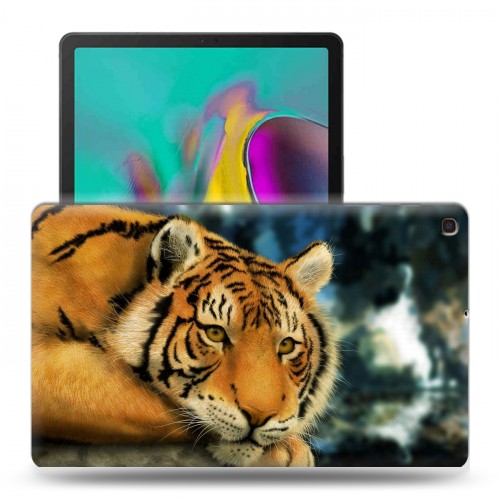 Дизайнерский силиконовый чехол для Samsung Galaxy Tab A 10.1 (2019) Тигры