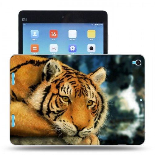 Дизайнерский силиконовый чехол для Xiaomi MiPad Тигры