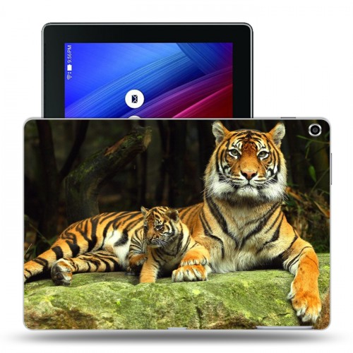 Дизайнерский силиконовый чехол для ASUS ZenPad 10 Тигры
