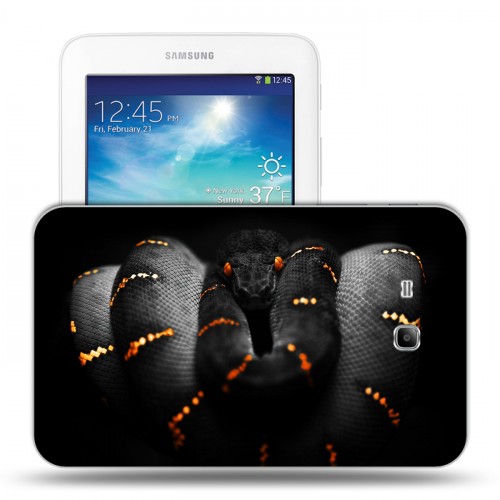 Дизайнерский силиконовый чехол для Samsung Galaxy Tab 3 Lite Змеи