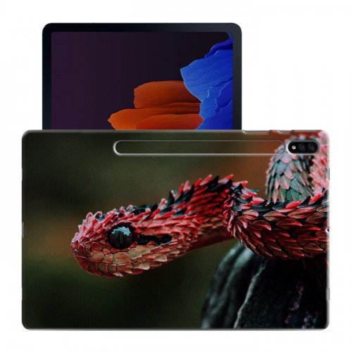 Дизайнерский силиконовый чехол для Samsung Galaxy Tab S7 Plus Змеи