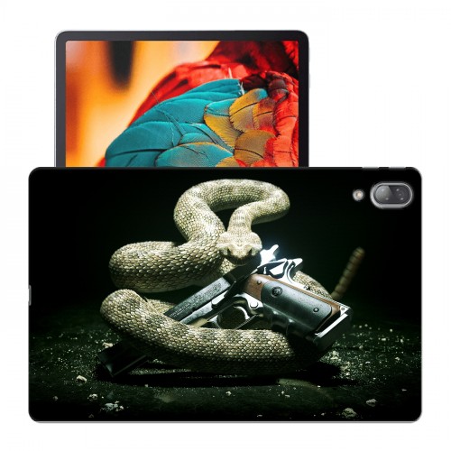 Дизайнерский силиконовый чехол для Lenovo Tab P11 Pro Змеи