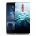 Дизайнерский пластиковый чехол для Nokia 8 Абстракции Капли