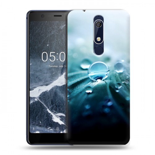 Дизайнерский пластиковый чехол для Nokia 5.1 Абстракции Капли