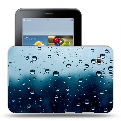 Дизайнерский силиконовый чехол для Samsung Galaxy Tab 2 7.0 Абстракции Капли