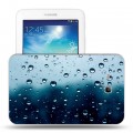 Дизайнерский силиконовый чехол для Samsung Galaxy Tab 3 Lite Абстракции Капли