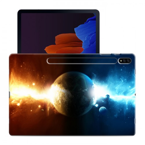 Дизайнерский силиконовый чехол для Samsung Galaxy Tab S7 Plus Квазар