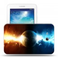 Дизайнерский силиконовый чехол для Samsung Galaxy Tab 3 Lite Квазар
