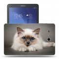 Дизайнерский силиконовый чехол для Samsung Galaxy Tab E 9.6 Кошки