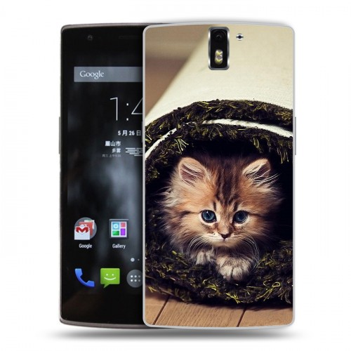 Дизайнерский силиконовый чехол для OnePlus One Кошки