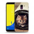 Дизайнерский пластиковый чехол для Samsung Galaxy J6 Кошки