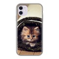 Дизайнерский силиконовый чехол для Iphone 11 Кошки