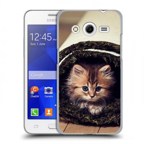 Дизайнерский пластиковый чехол для Samsung Galaxy Core 2 Кошки